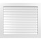 Ekena Millwork Vertical Surface Mount PVC Gable Vent: Functional, w/ 3-1/2"W x 1"P Standard Frame, 42"W x 36"H GVPVE42X3601SF - alternate 1